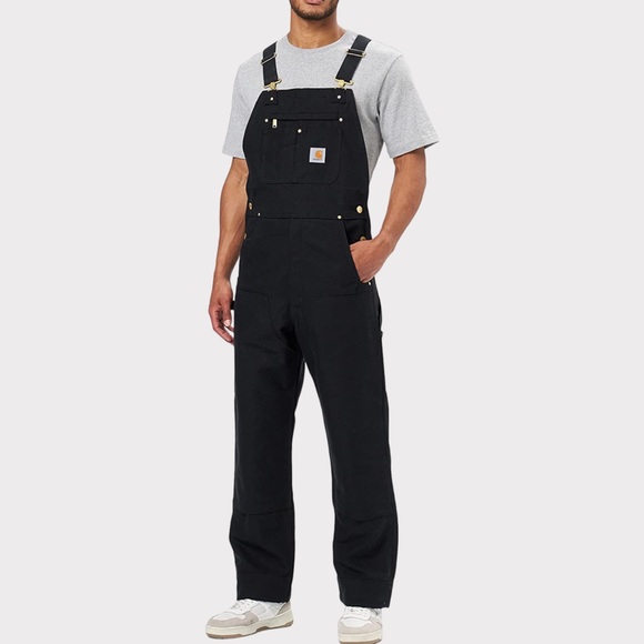 Carhartt - Men’s Duck Bib Overalls - Black - Size 42x30